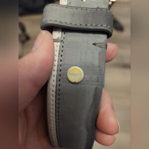 Boconi Gray Leather Men's Belt